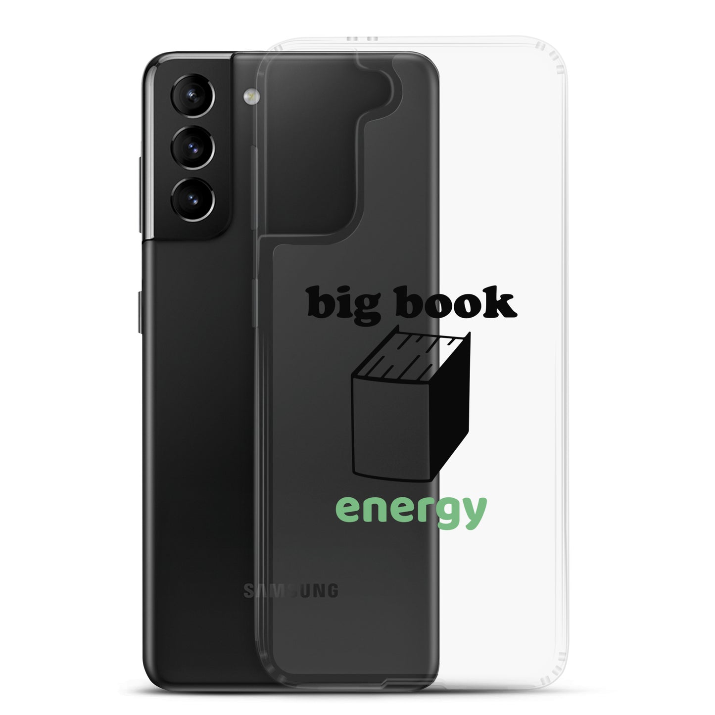 Big Book Energy Clear Case for Samsung®